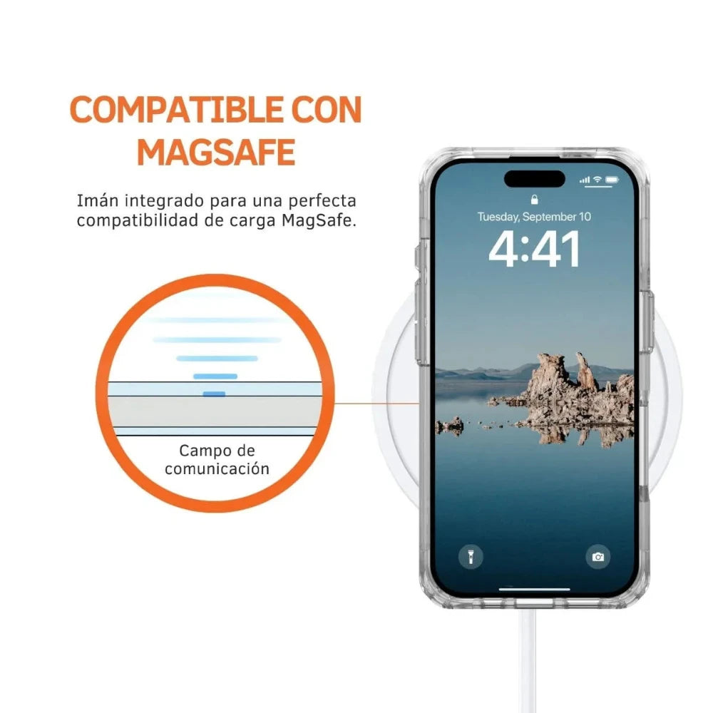 Case UAG Plyo con Magsafe para iPhone 16 Plus - Hielo/Blanco