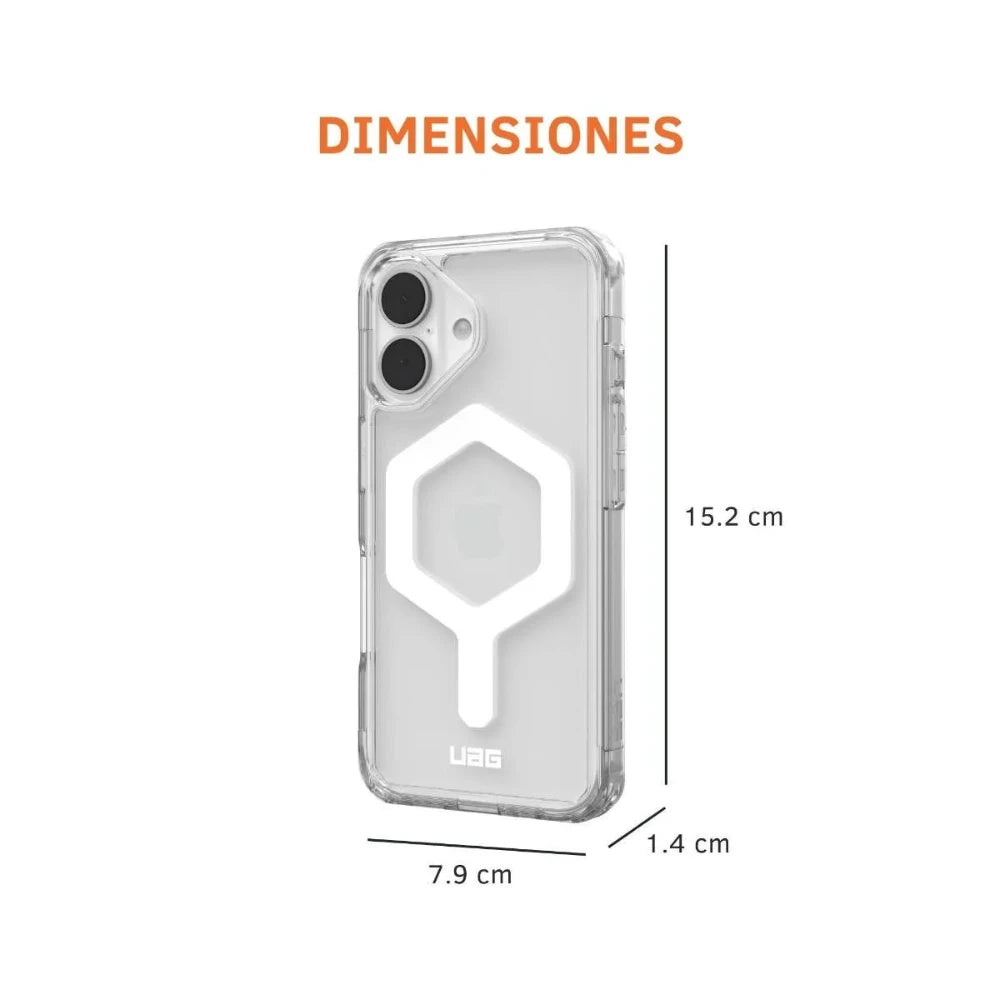 UAG Case Plyo con Magsafe para iPhone 16 - Hielo/Blanco