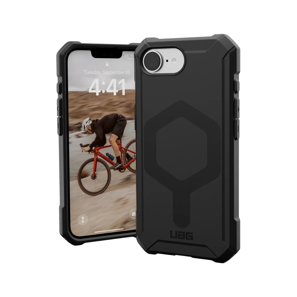 Case UAG Essential Armor con Magsafe para iPhone 16e - Negro