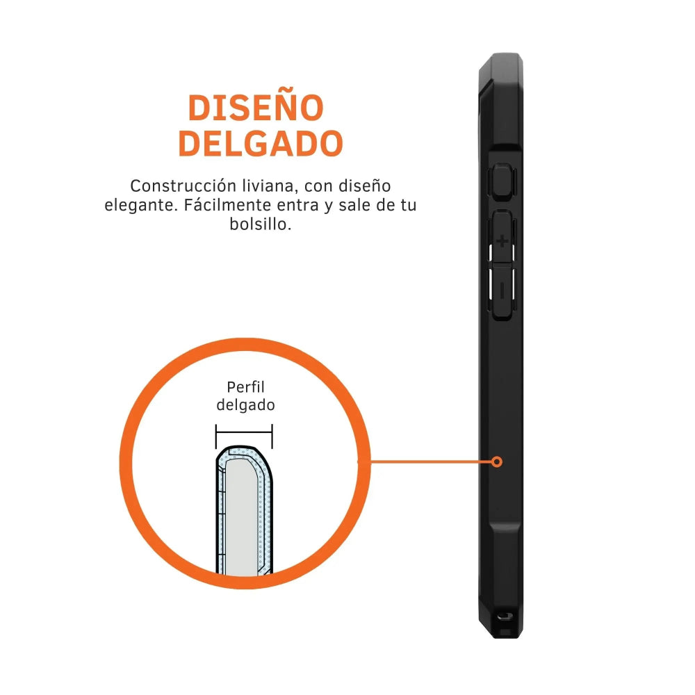 Case UAG Essential Armor con Magsafe para iPhone 16e - Negro