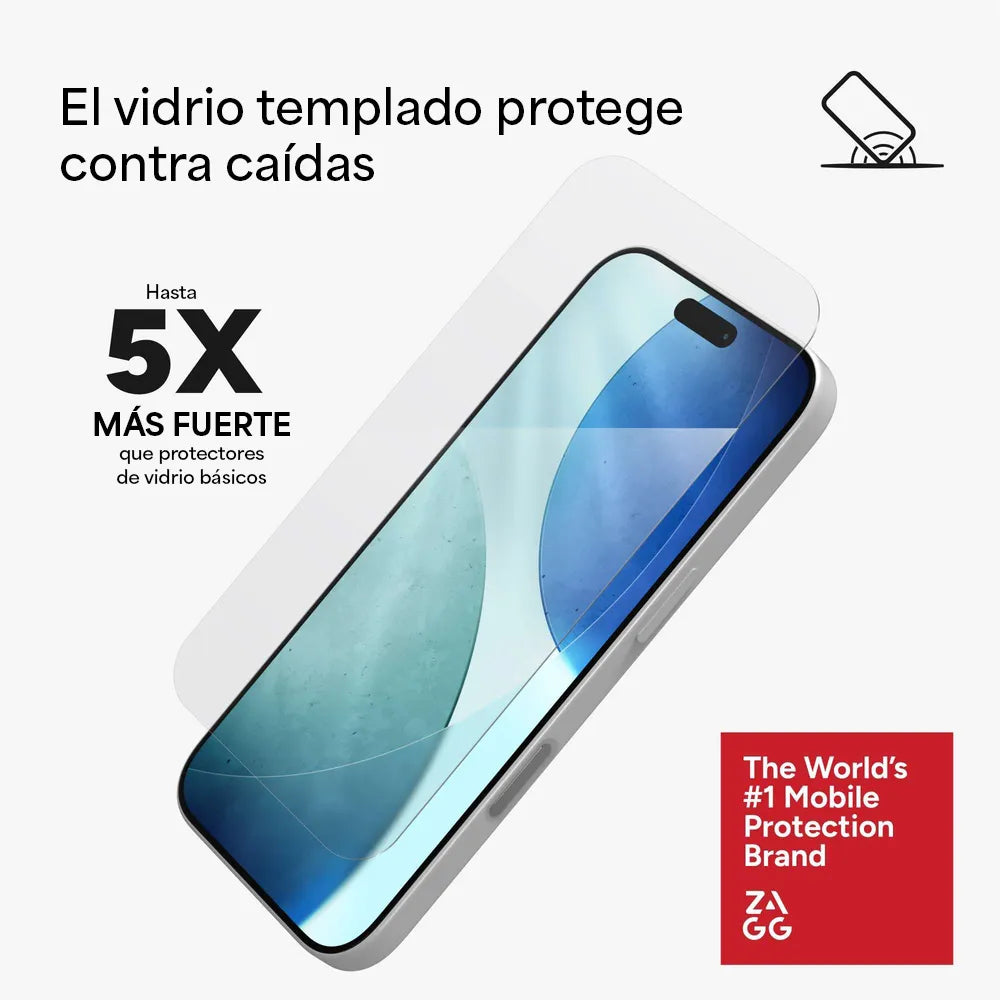 Protector de Pantalla Zagg Glass Elite para iPhone 17 Series - Transparente