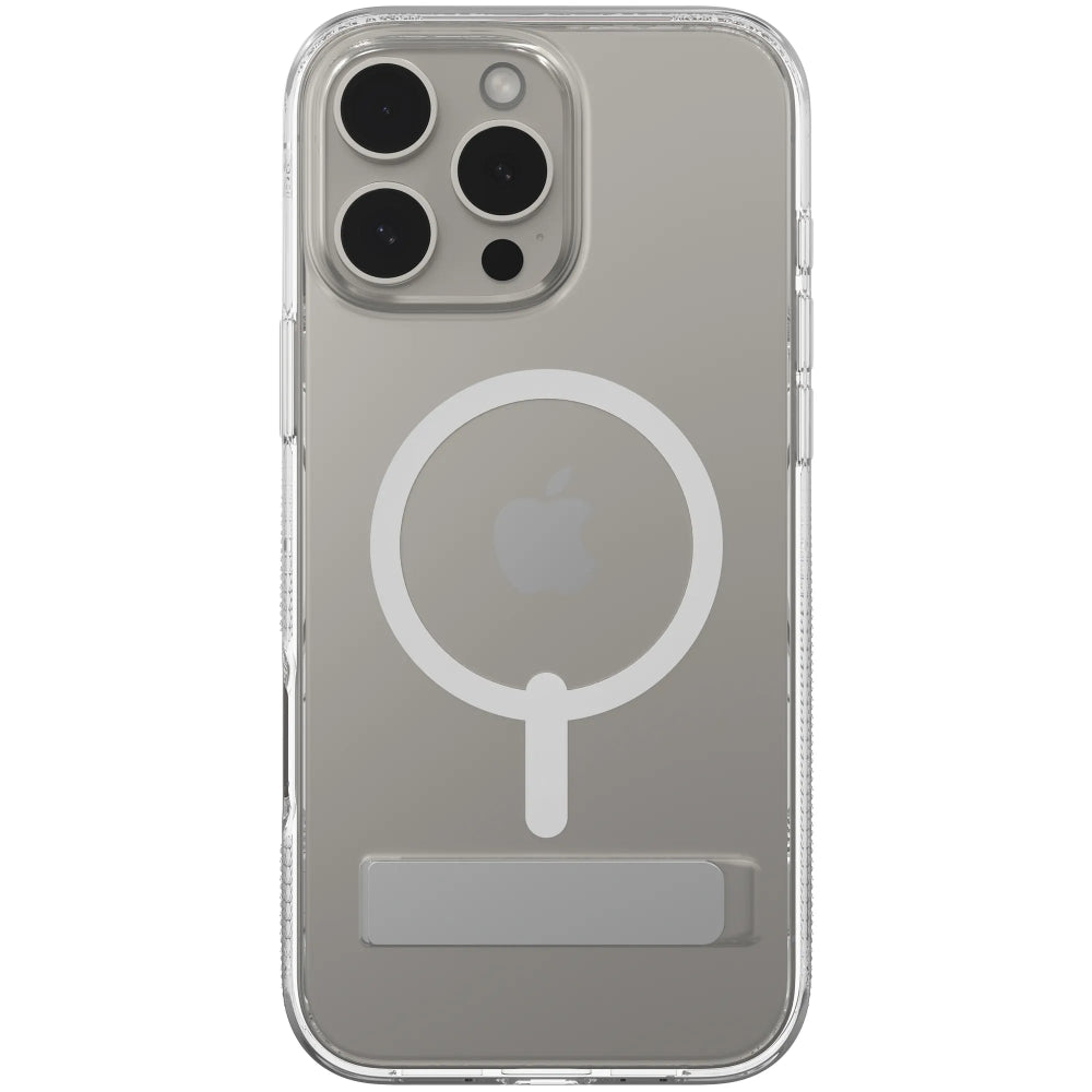 Case Zagg Kickstand Crystal Palace Snap con Magsafe para iPhone 16 Pro Max - Transparente