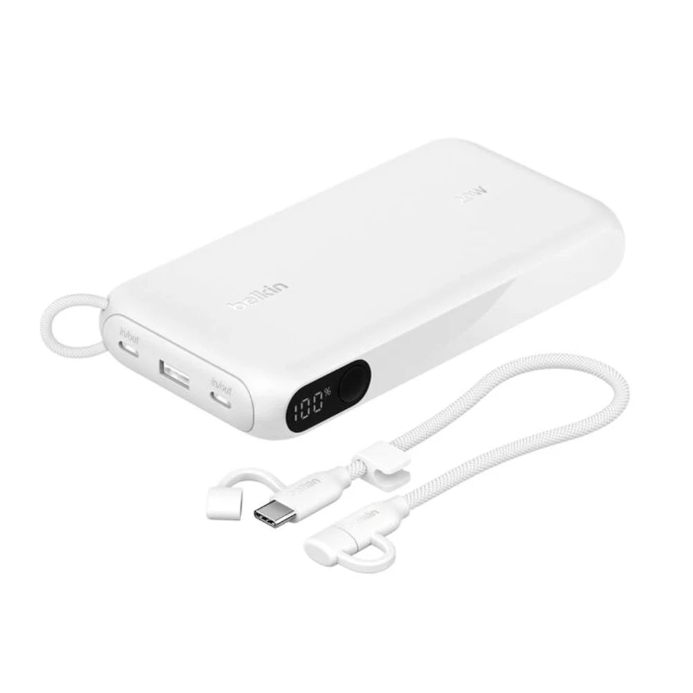 Batería:_Externa _Belkin_20K_con_2_USB_C_Blanco_Posicion_8_ iShop_El_Salvador