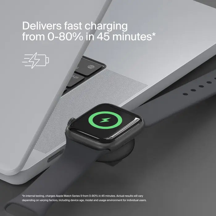 Cargador inalámbrico USB-C Belkin para Apple Watch - Negro