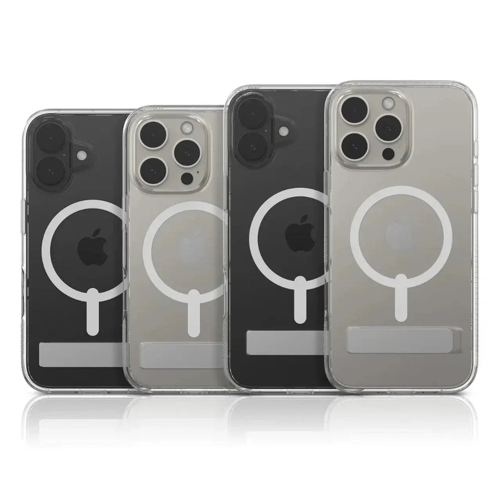 Case Zagg Kickstand Crystal Palace Snap Magsafe para iPhone 16 - Transparente