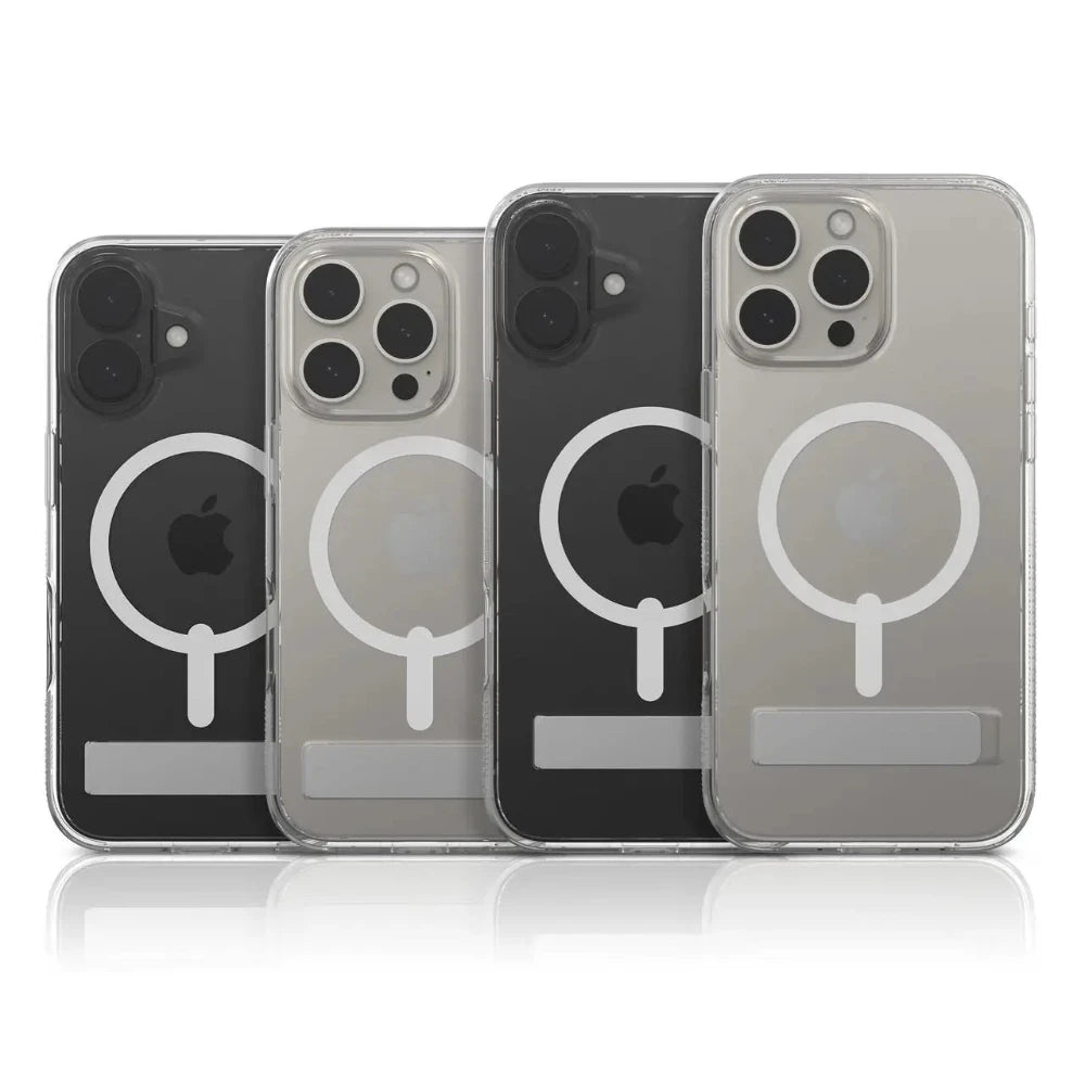 Case Zagg Kickstand Crystal Palace Snap con Magsafe para iPhone 16 Pro Max - Transparente