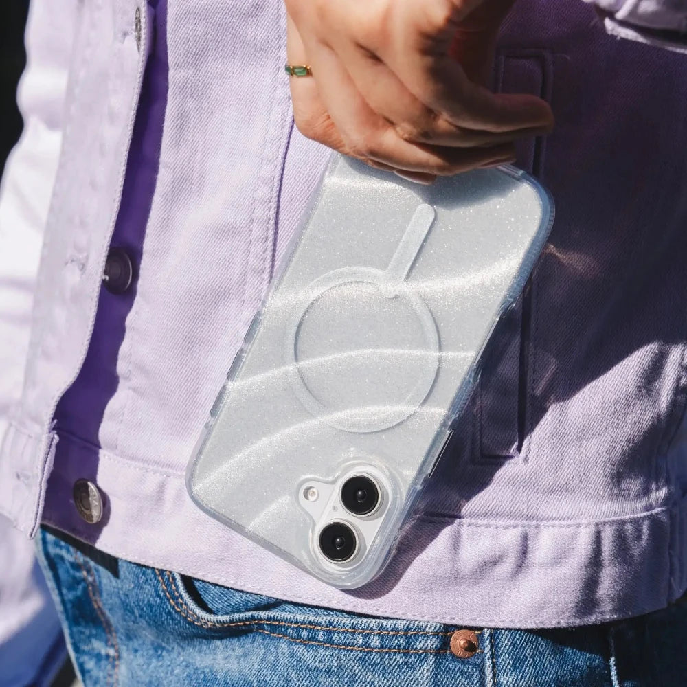 Case Zagg Milan Snap con MagSafe para iPhone 16 Plus - Plateado