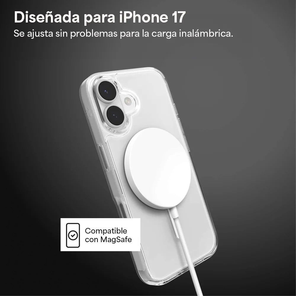 Case Zagg Crystal Palace Snap Magsafe para iPhone 17 - Transparente
