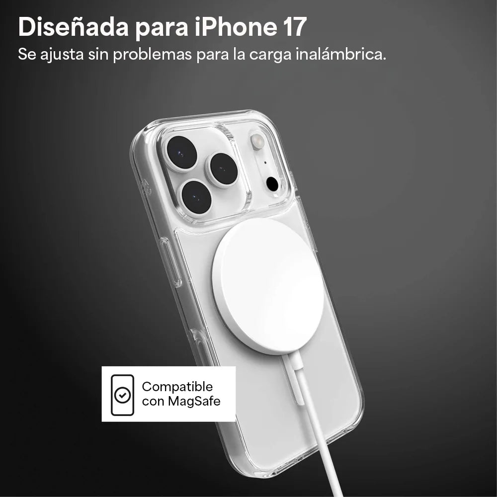 Case Zagg Crystal Palace Snap Magsafe para iPhone 17 Pro - Transparente