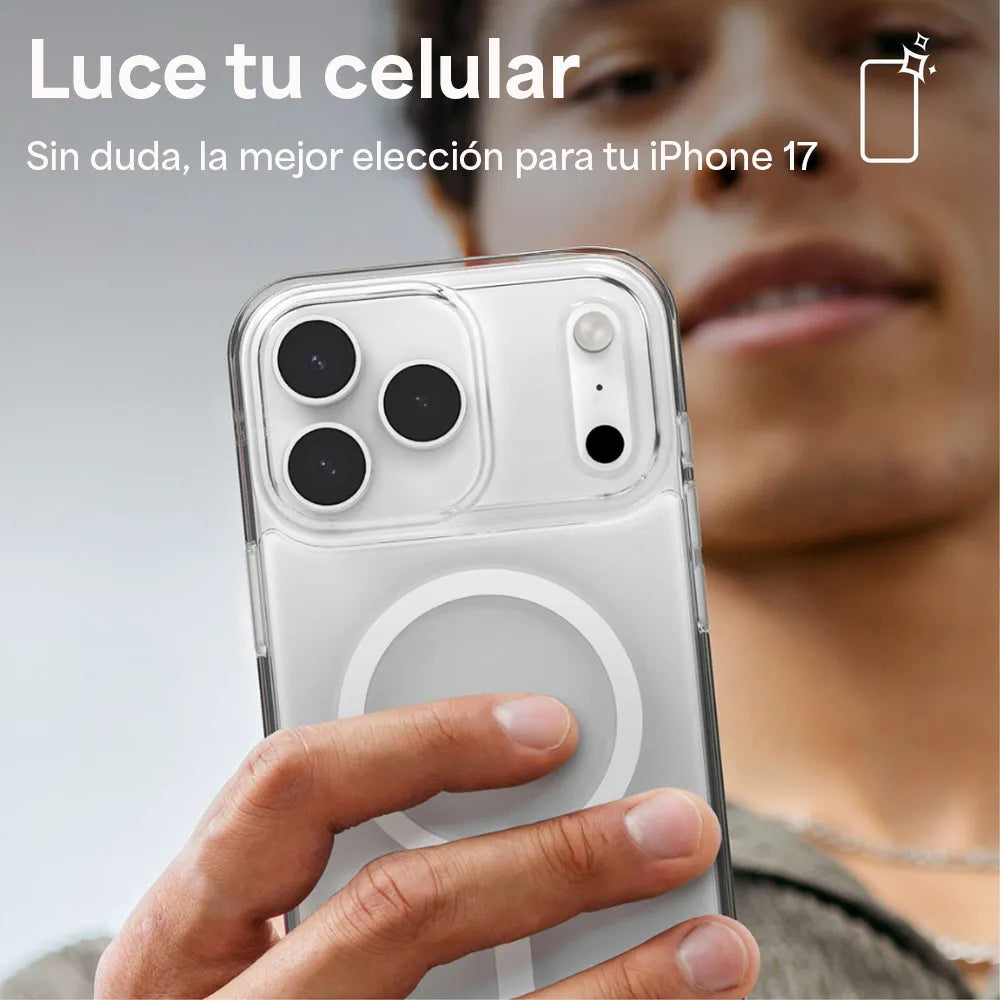 Case Zagg Crystal Palace Snap Magsafe para iPhone 17 Pro - Transparente