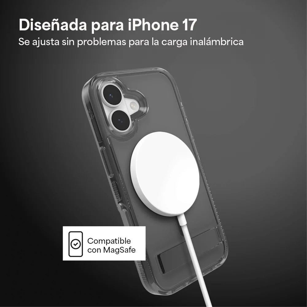 Case_ZAGG_Santa_Cruz_con_MagSafe_KS_para_iPhone_17_Negro_Medianoche_Posición_3_iShop_El_Salvador