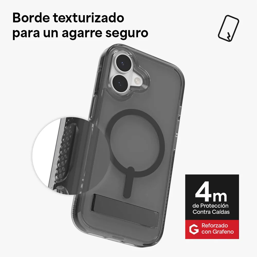 Case_ZAGG_Santa_Cruz_con_MagSafe_KS_para_iPhone_17_Negro_Medianoche_Posición_4_iShop_El_Salvador