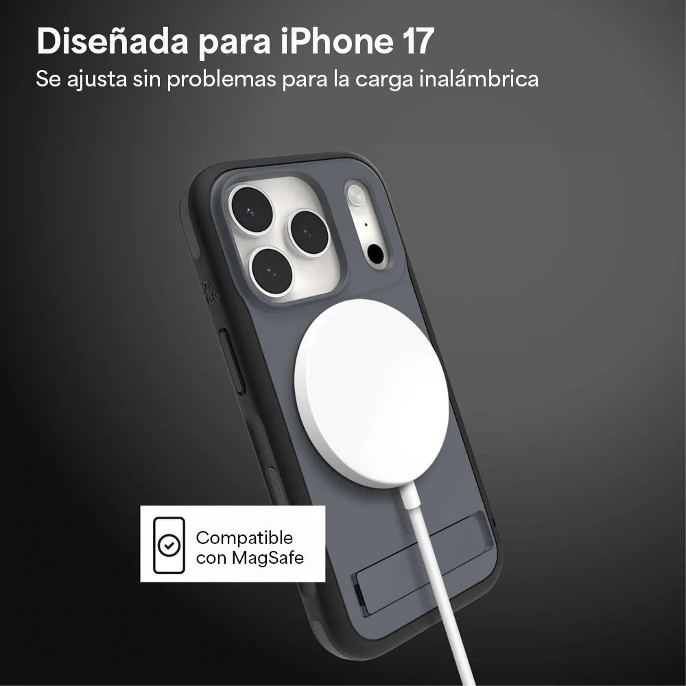 Case_ZAGG_Sedona_Snap_MagSafe_KS_para_iPhone_17_Pro_Carbón_Posición_4_iShop_El_Salvador