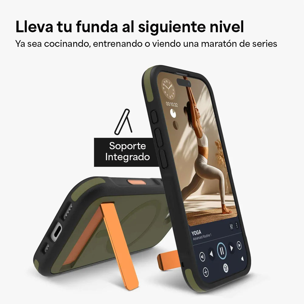 Case ZAGG Sedona Snap MagSafe KS para iPhone 17 Pro - Verde Musgo