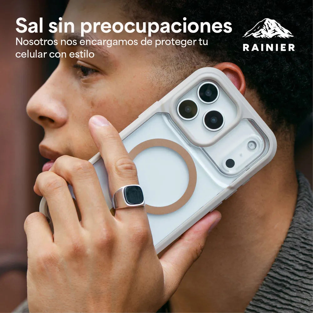 Case ZAGG Rainier con MagSafe KS para iPhone 17 Pro Max - Beige arenisca