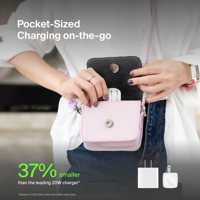 Cargador Belkin USB-C compacto de 20W - Blanco