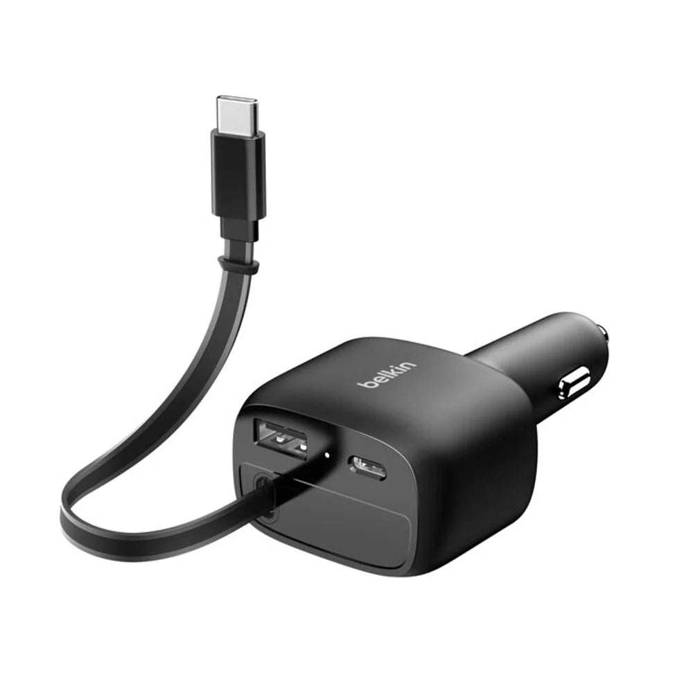 Cargador_de_Carro_Retráctil_Belkin_(2_USB-C/1_USB-A)_75W_Negro_Posicion_11_iShop_El_Salvador