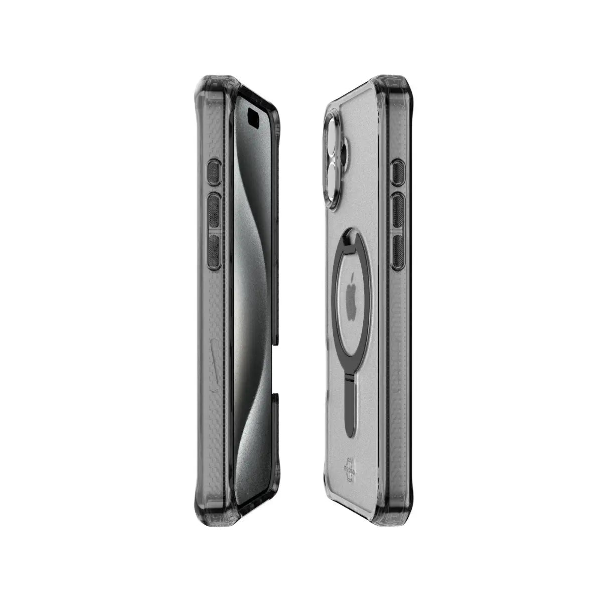 Case ItSkins Hybrid R Vapor Stand con MagSafe para iPhone 16 - Negro