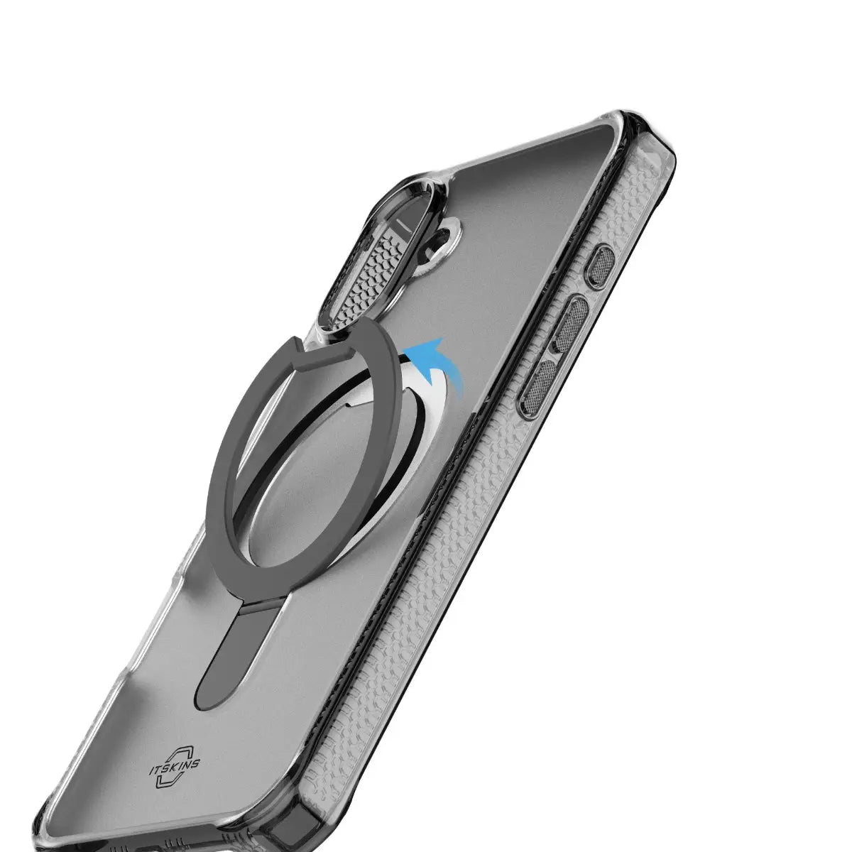 Case ItSkins Hybrid R Vapor Stand con MagSafe para iPhone 16 - Negro