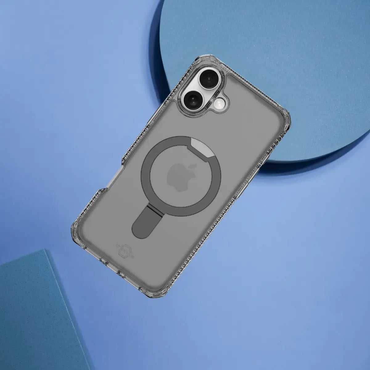 Case ItSkins Hybrid R Vapor Stand con MagSafe para iPhone 16 - Negro