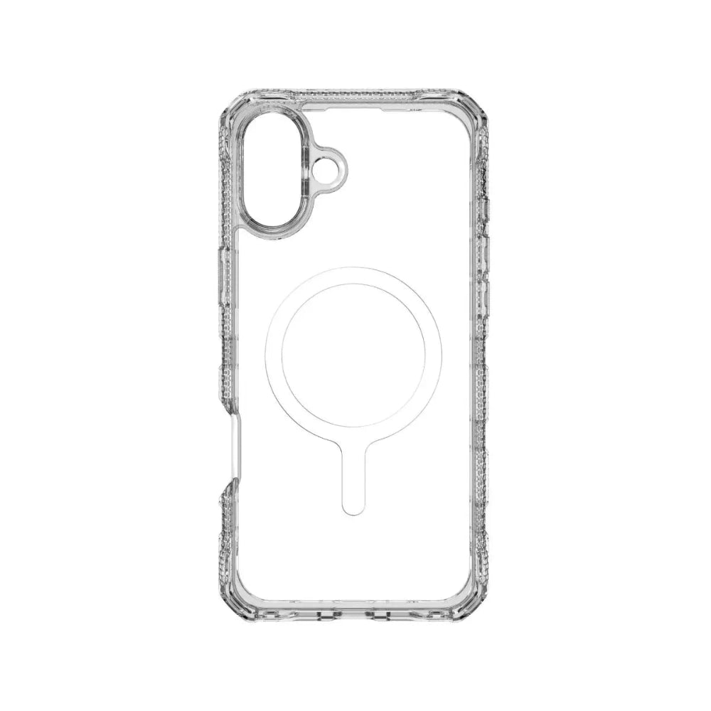 ItSkins Supreme R Clear con MagSafe para iPhone 16 Plus - Impresión blanco transparente