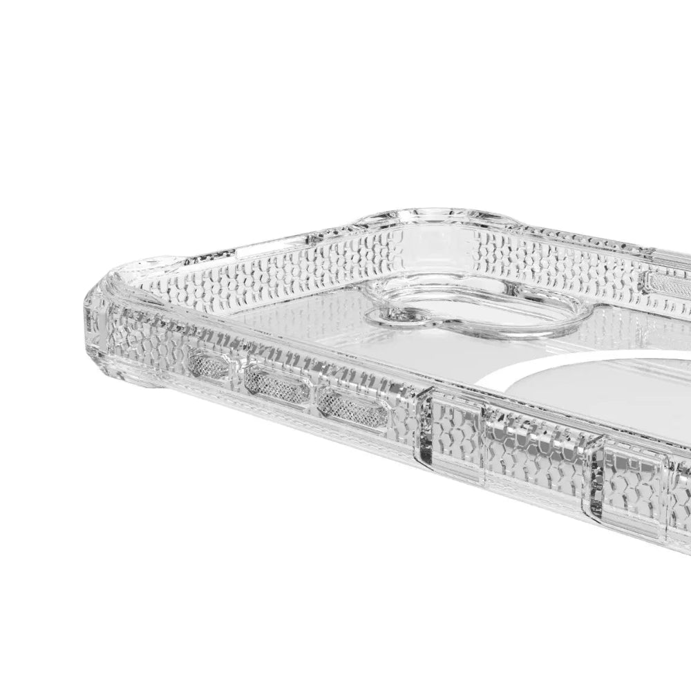 ItSkins Supreme R Clear con MagSafe para iPhone 16 Plus - Impresión blanco transparente