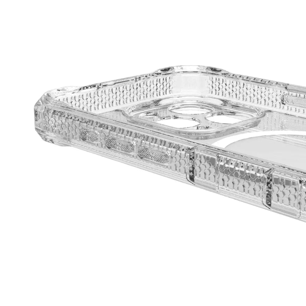 ItSkins Supreme R Clear con MagSafe para iPhone 16 Pro - Estampado Blanco Transparente