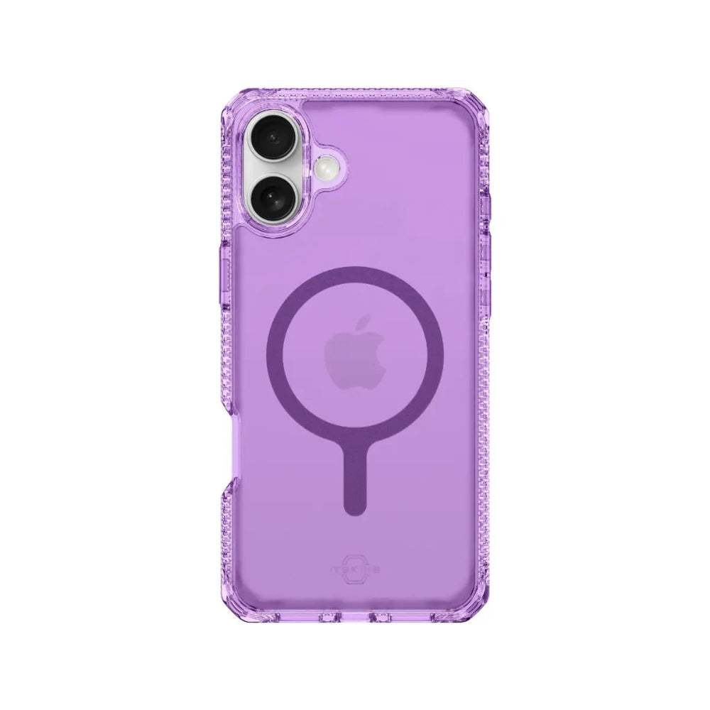 ItSkins Hybrid R Vapor con MagSafe para iPhone 16 - Purpura Claro