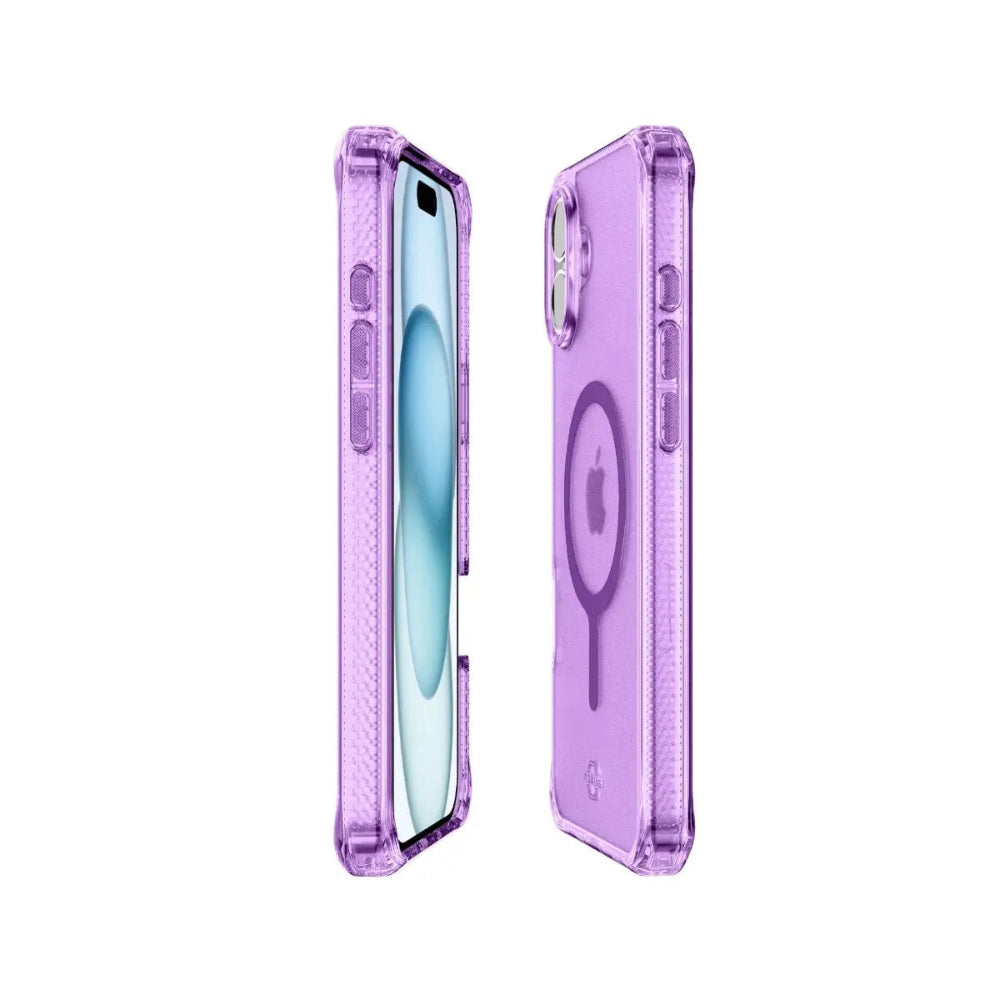 ItSkins Hybrid R Vapor con MagSafe para iPhone 16 - Purpura Claro