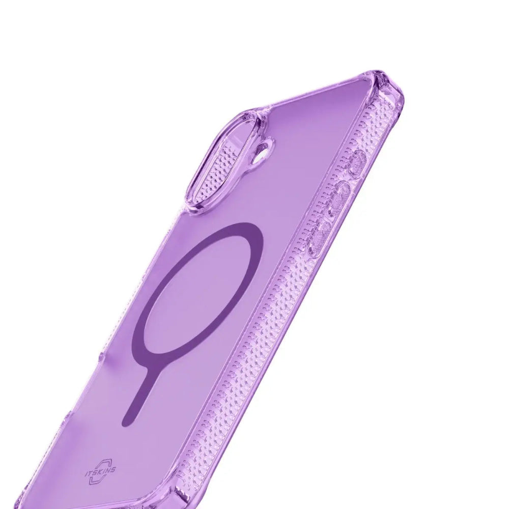 ItSkins Hybrid R Vapor con MagSafe para iPhone 16 - Purpura Claro