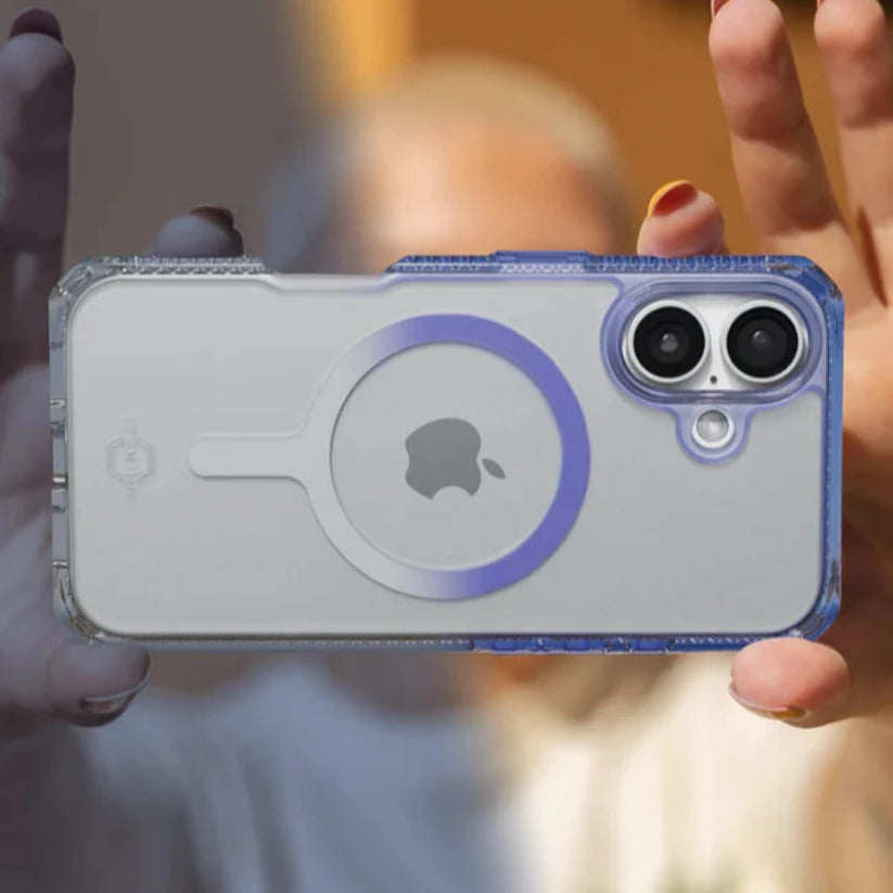 Case ItSkins Hybrid R Mood con Magsafe para iPhone 16 - lavanda