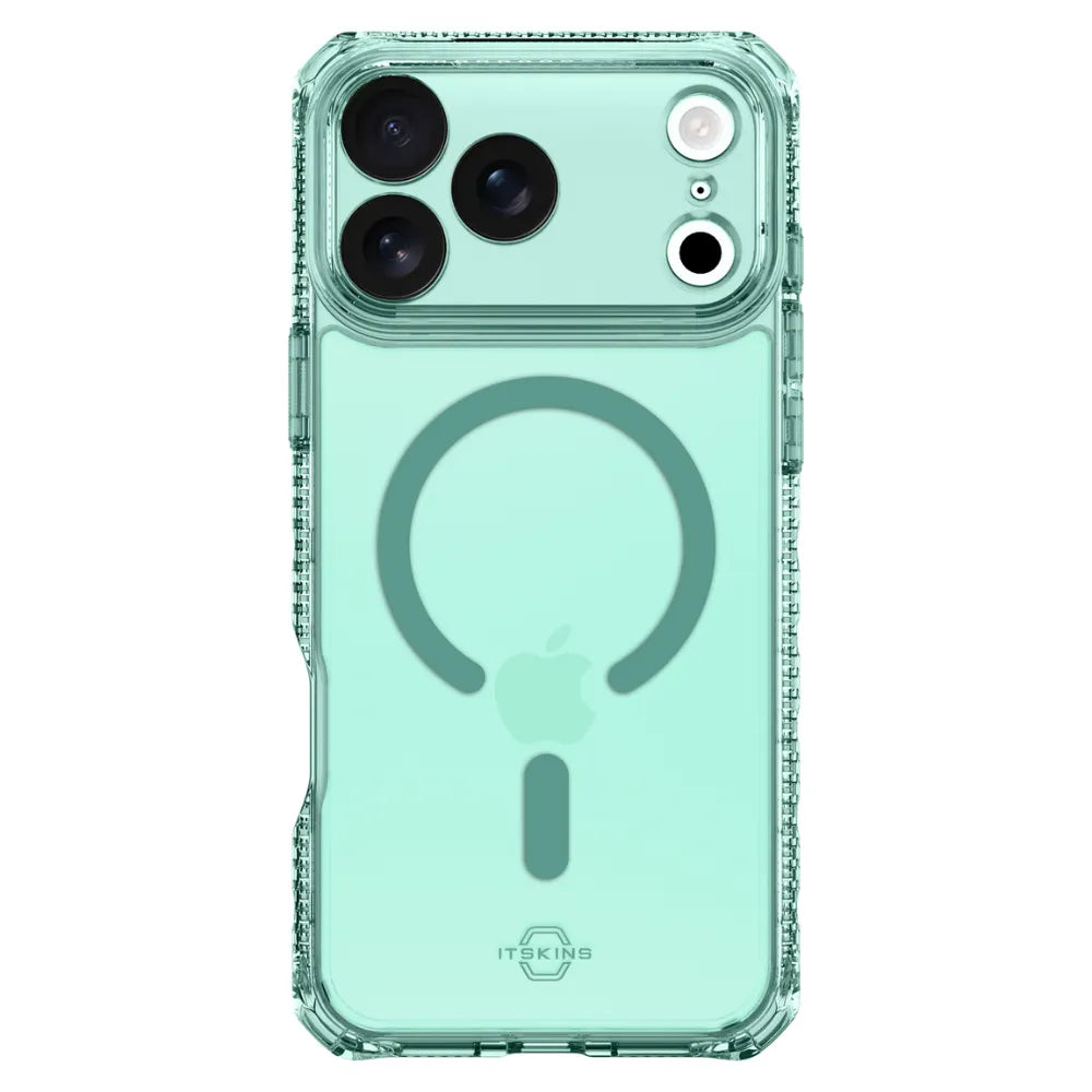 Case ItSkins Hybrid R Vapor con MagSafe para iPhone 17 Pro Max - Verde