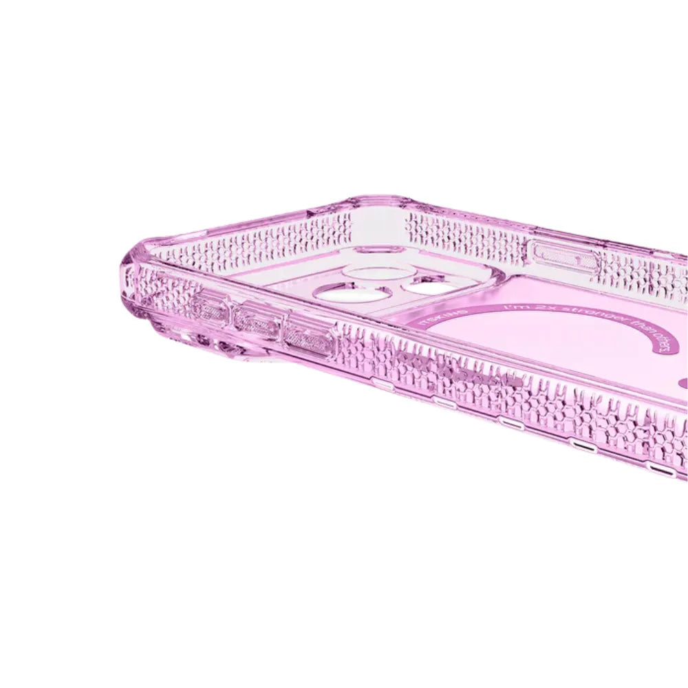 Case ItSkins Hybrid R Vapor con MagSafe para iPhone 17 Pro Max - Rosado