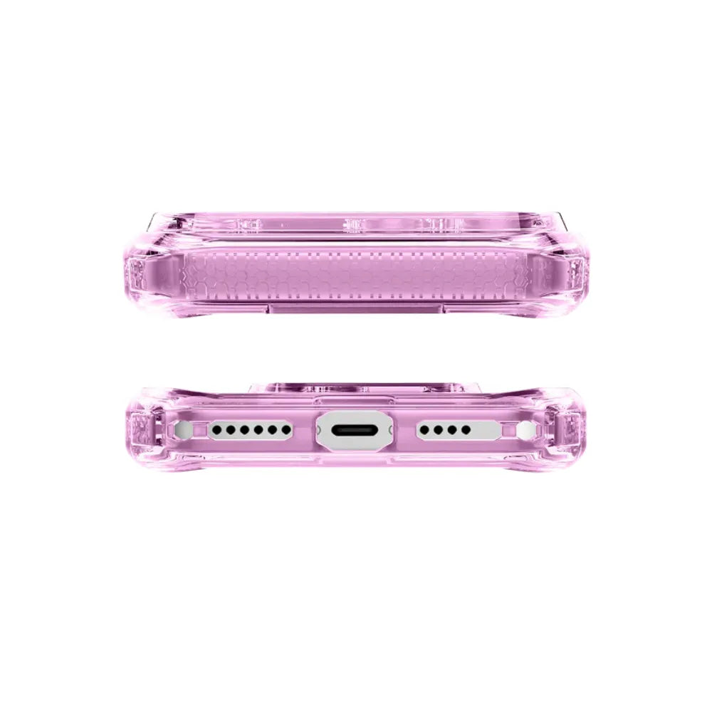 Case ItSkins Hybrid R Vapor con MagSafe para iPhone 17 Pro Max - Rosado
