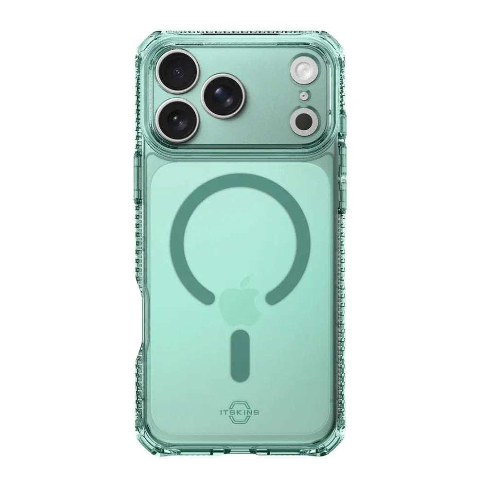 Case ItSkins Hybrid R Vapor con MagSafe para iPhone 17 Pro - Verde