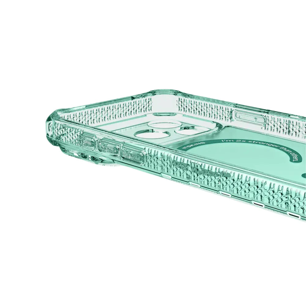 Case ItSkins Hybrid R Vapor con MagSafe para iPhone 17 Pro - Verde