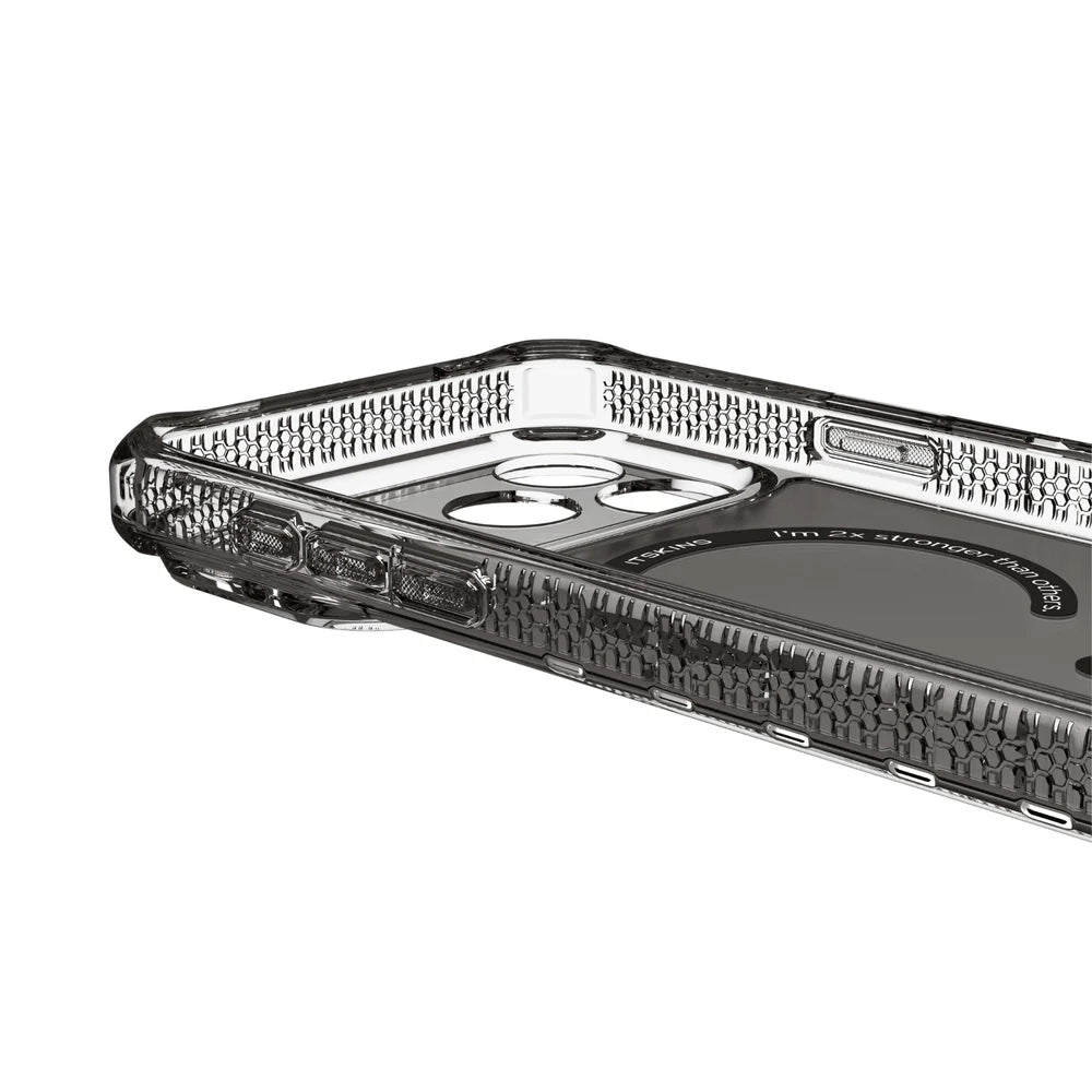 Case ItSkins Hybrid R Vapor con MagSafe para iPhone 17 Pro - Humo