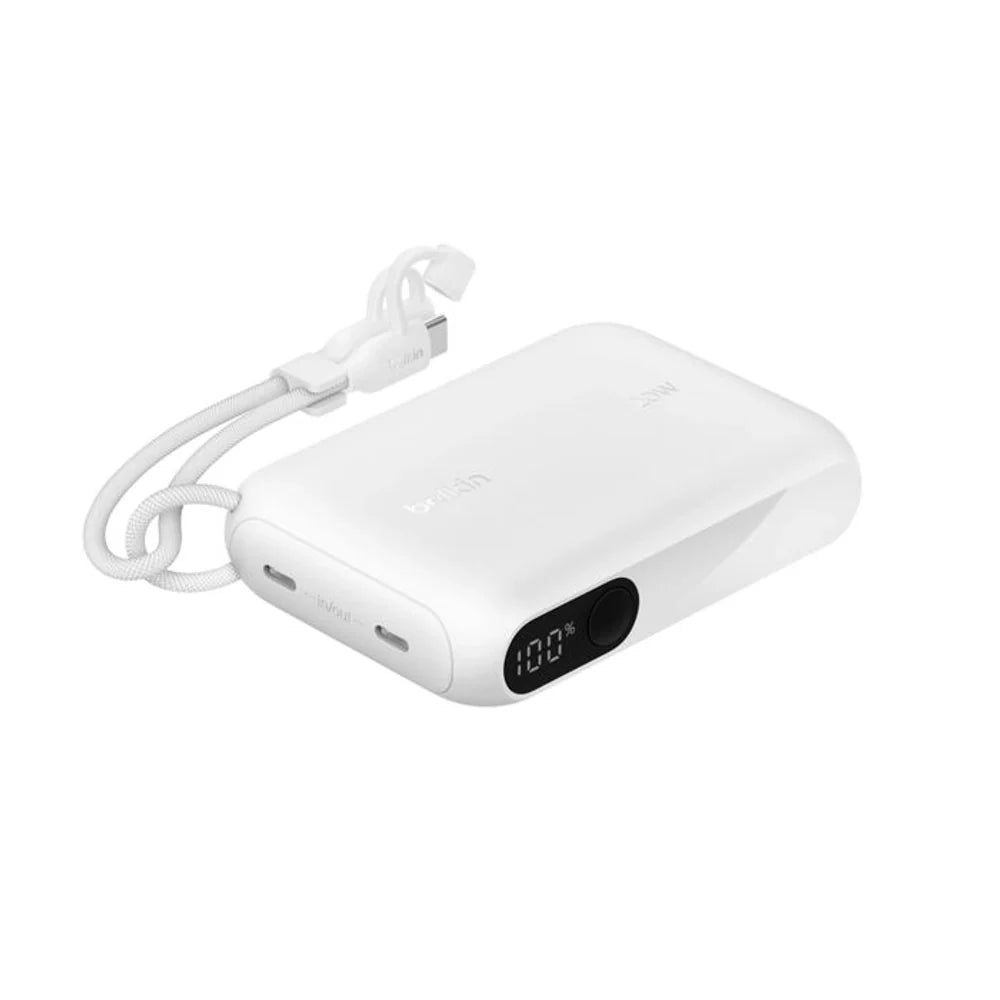 Batería Externa Belkin 10K con 2 USB-C - Blanco