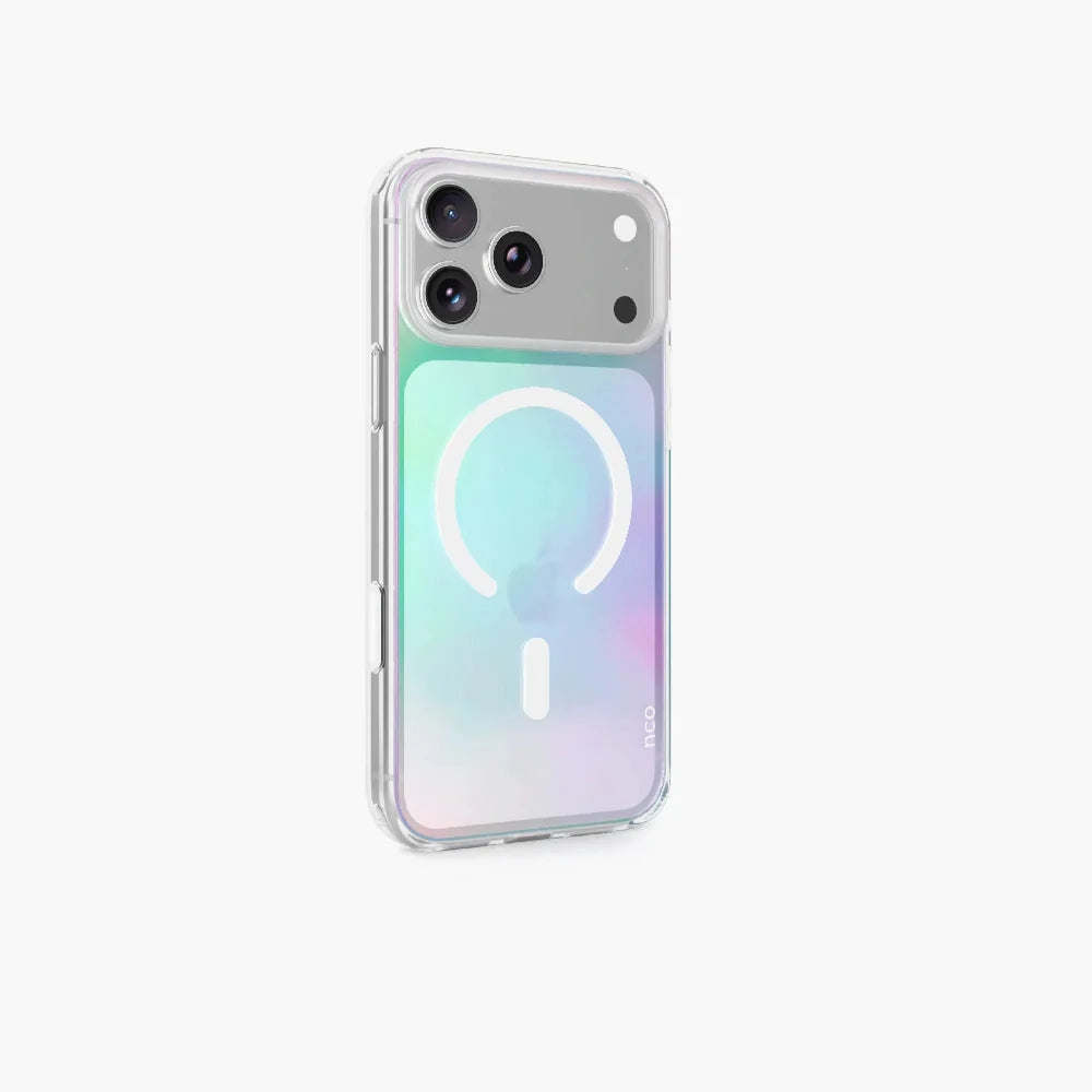 Case_NCO_SafeCase_Clear_con_MagSafe_para_iPhone_18_Pro_Max_Arcoíris_Imagen_posicion_1_iShop_El_Salvador