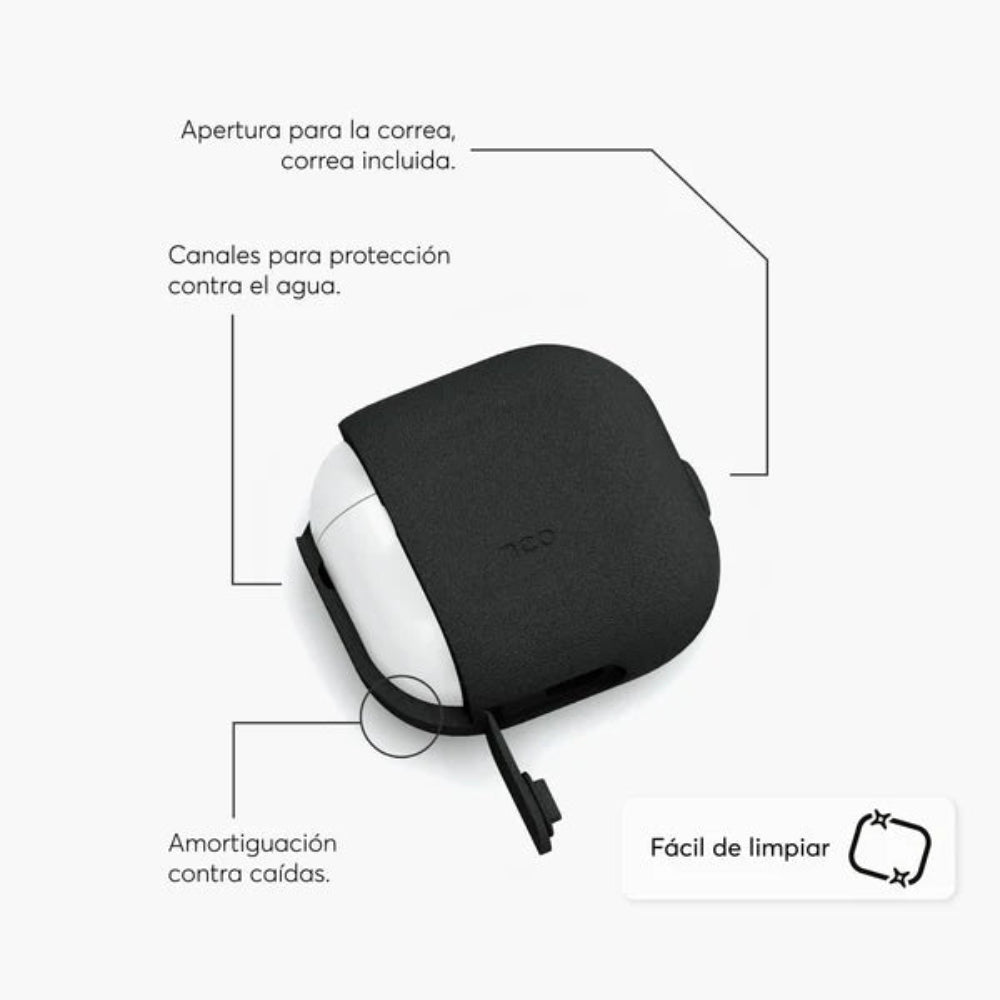 SiliconeGuard para AirPods 4ta Gen Negro