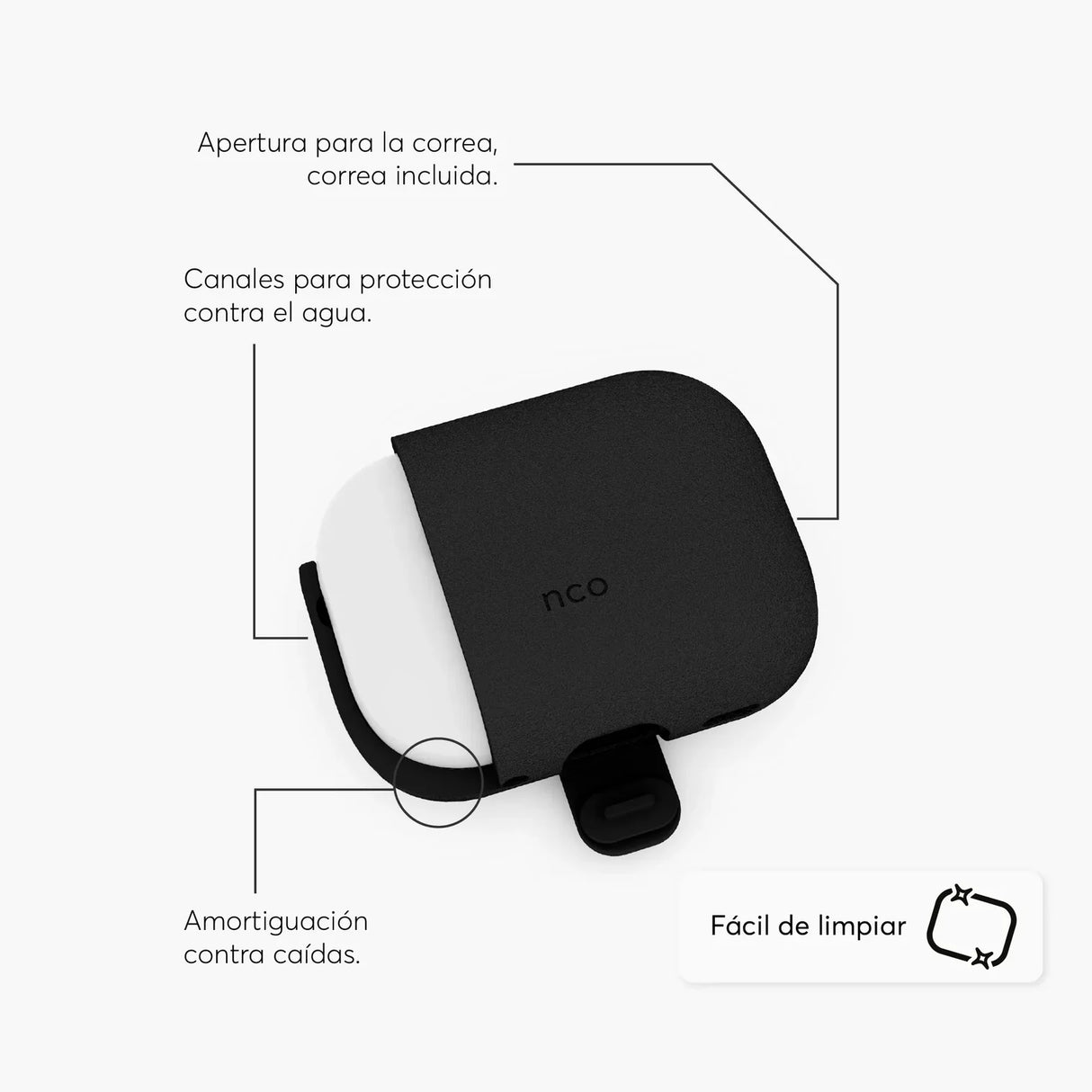 Case SiliconeGuard NCO para AirPods Pro 3ra gen