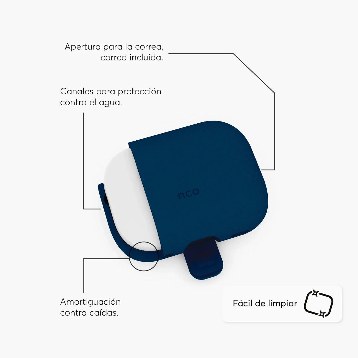 Case SiliconeGuard NCO para AirPods Pro 3ra gen