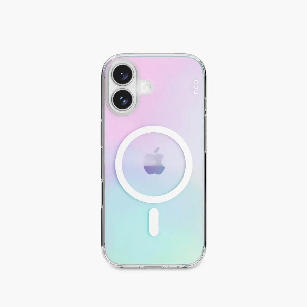Case NCO SafeCase Clear con MagSafe para iPhone 17 - Arcoiris