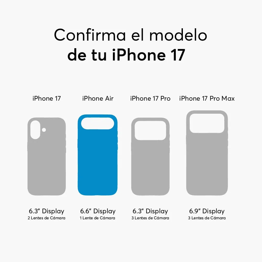 Case NCO SafeCase Clear con MagSafe para iPhone 17 Series