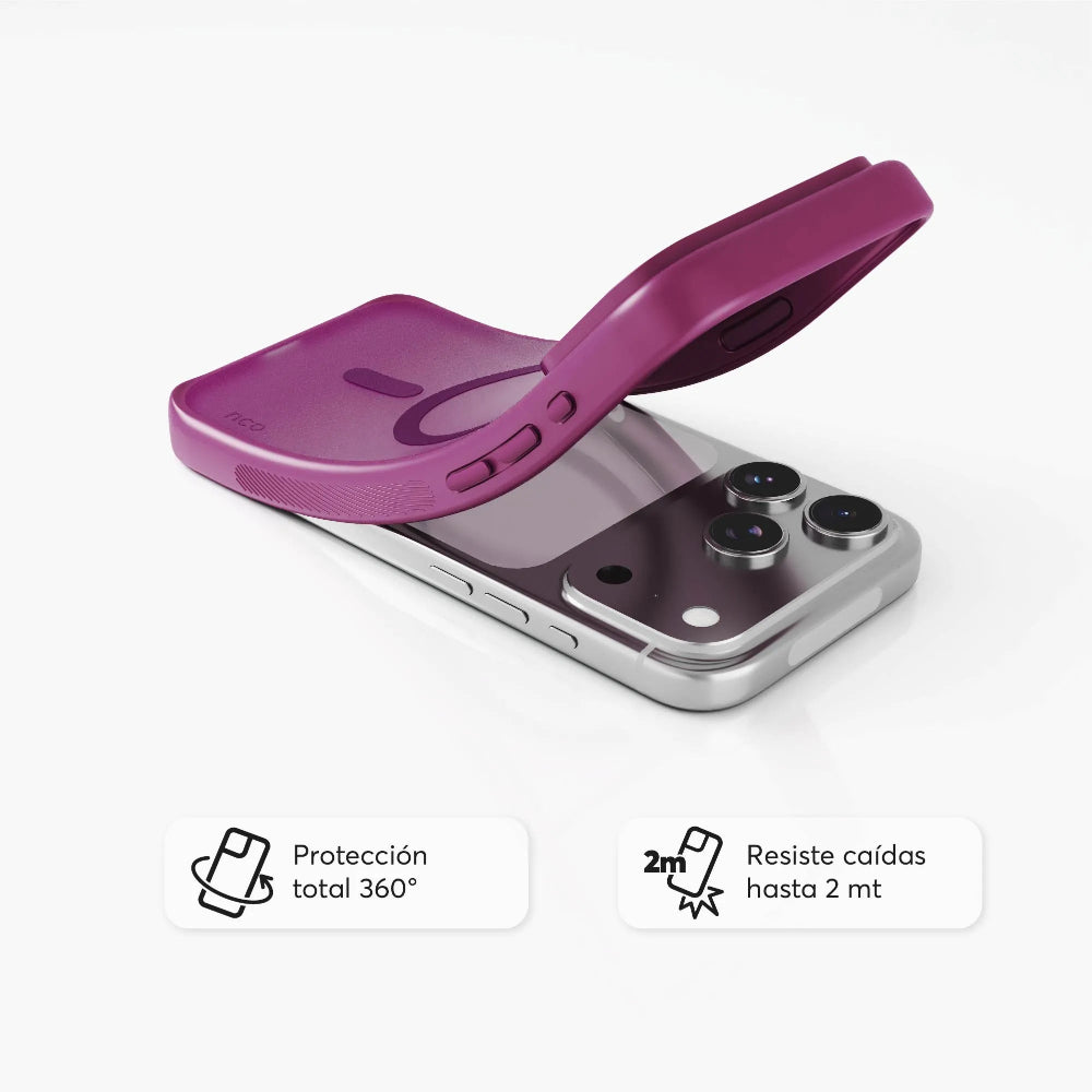 Case NCO SafeCase Lite con MagSafe para iPhone 17 Pro - Magenta