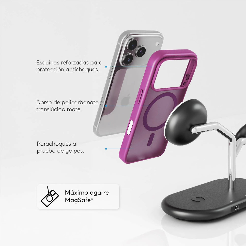 Case NCO SafeCase Lite con MagSafe para iPhone 17 Pro - Magenta