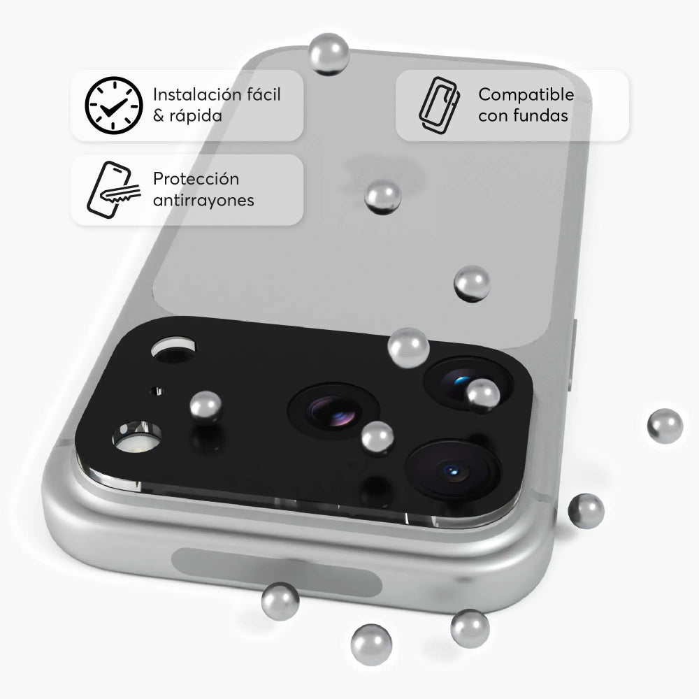 Protector de cámara NCO CamGuard Protection para iPhone 17 Pro - Negro