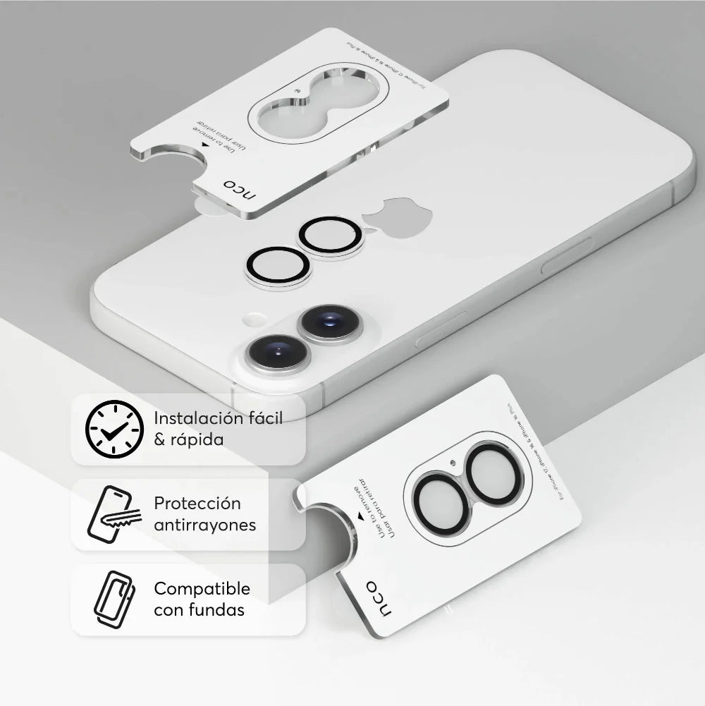 Protector de cámara NCO CamGuard Ring para iPhone 17 - Transparente