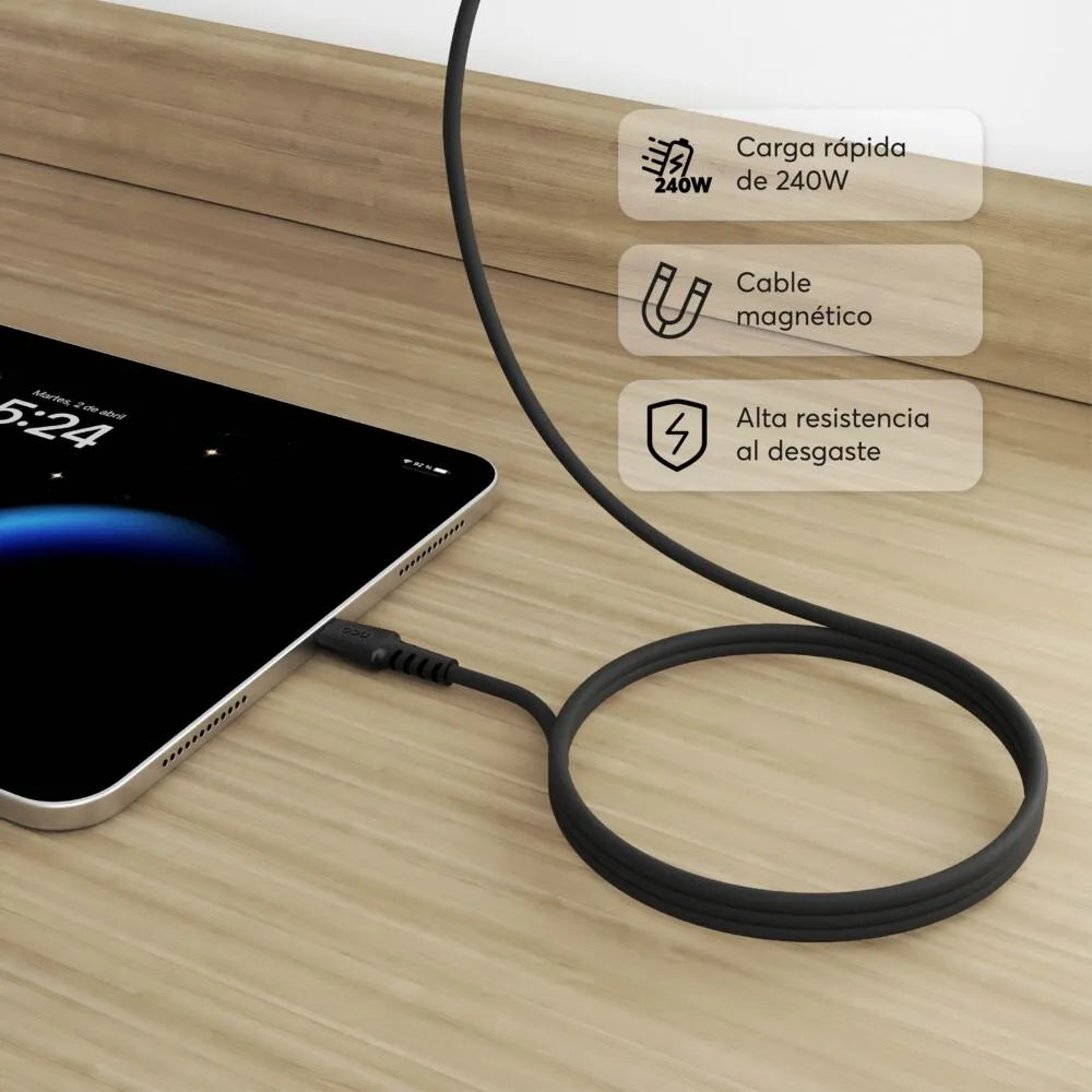 Cable_PowerForce_NCO_USB-C_a_USB-C_Posición_2_iShop_El_Salvador
