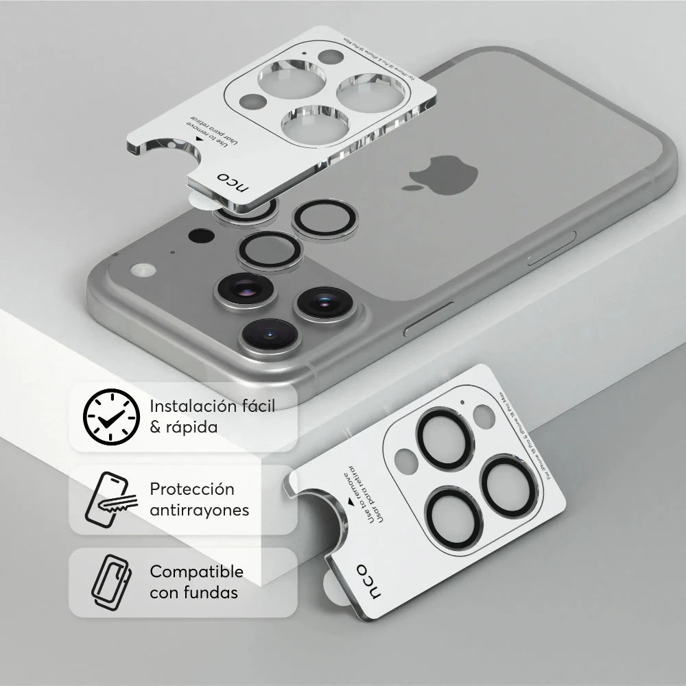 Protector_de_cámara_NCO_CamGuard_Ring_para_iPhone_18_Pro_18_Pro_Max_Transparente_Imagen_posicion_3_iShop_El_Salvador